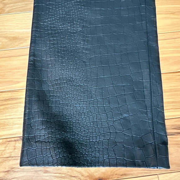 LEATHER Anthropologie Cropped Genuine Pants Avec Les Filles NWT!!! Awesome!! M! - Picture 6 of 11